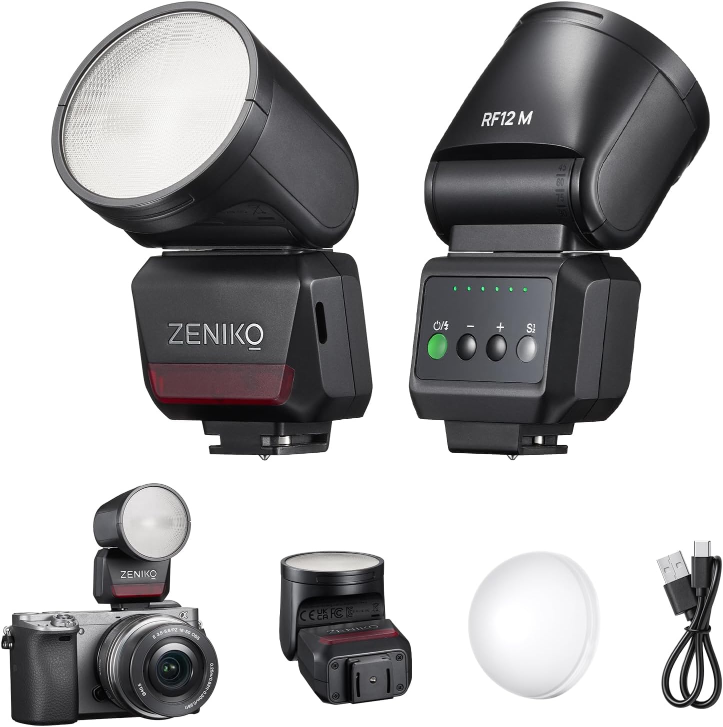 ZENIKO RF12M Mini On-Camera Flash - ZENIKO