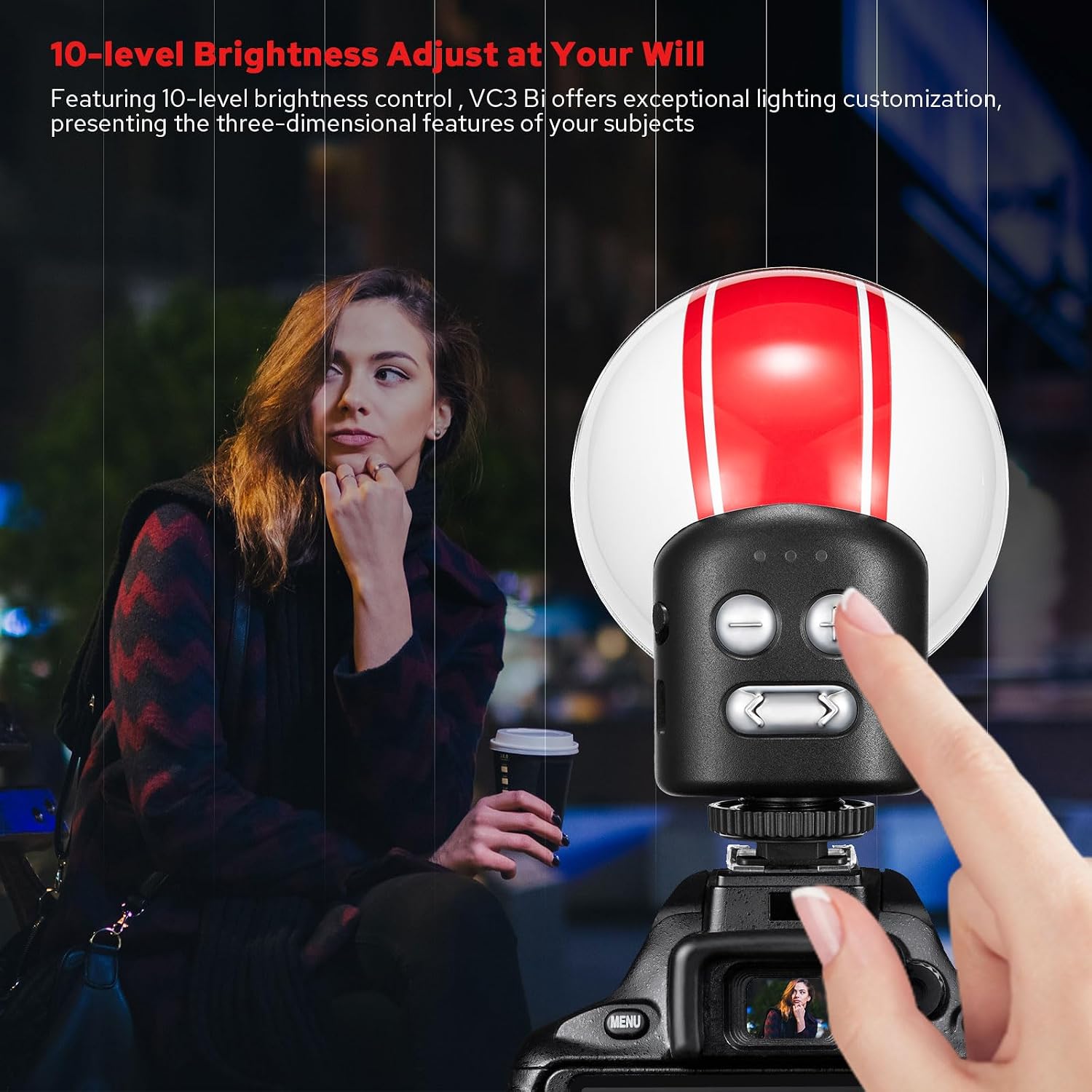 ZENIKO VC3 Bi-Color LED Camera Light with Cold Shoe - ZENIKO
