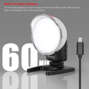 ZENIKO VC3 Bi-Color LED Camera Light with Cold Shoe - ZENIKO