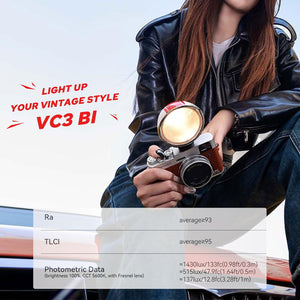 ZENIKO VC3 Bi-Color LED Camera Light with Cold Shoe - ZENIKO