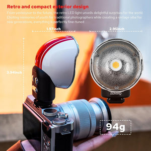 ZENIKO VC3 Bi-Color LED Camera Light with Cold Shoe - ZENIKO