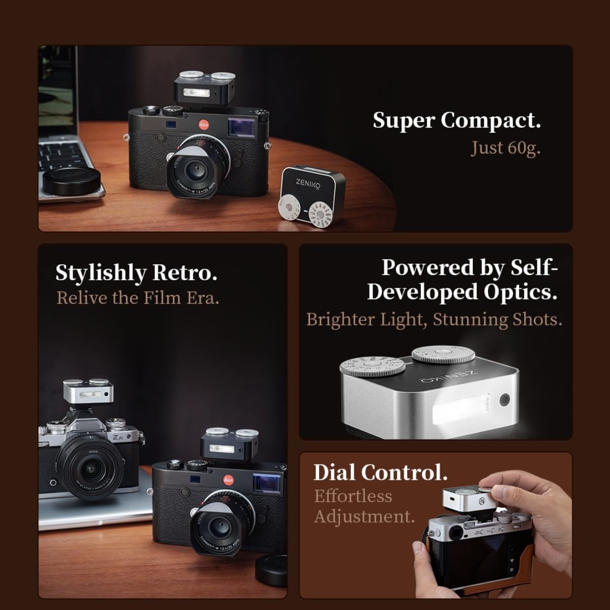 ZENIKO ZA12 Dual-Dial Camera Flash - ZENIKO