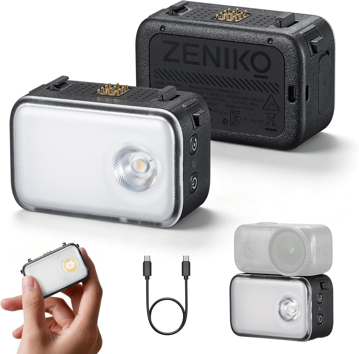 ZENIKO ZN Light Compact Mini Light For DJI Osmo Nano - ZENIKOZENIKO ZN Light Compact Mini Light For DJI Osmo NanoLED LightZENIKO ZN Light Compact Mini Light For DJI Osmo Nano
