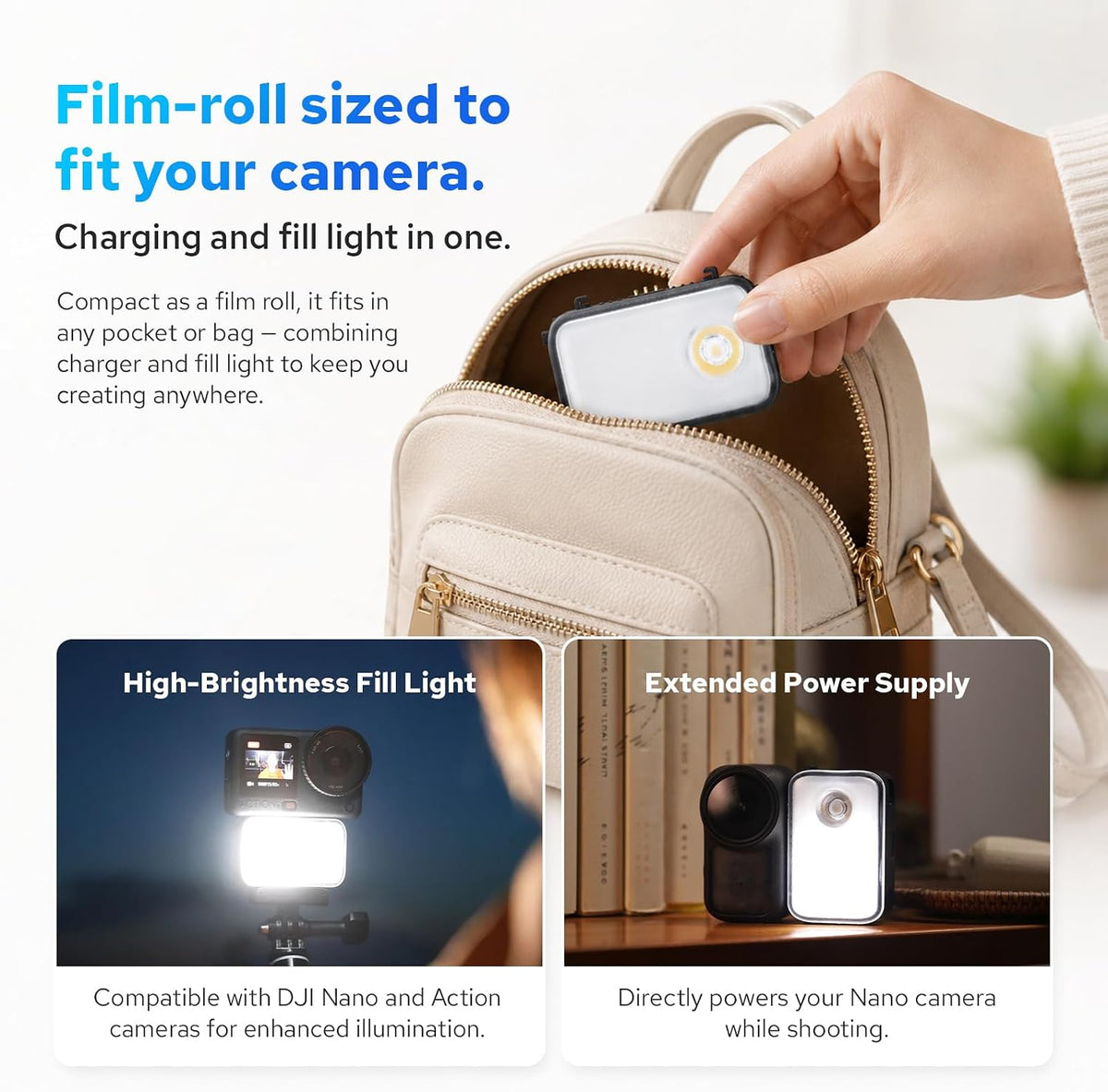 ZENIKO ZN Light Compact Mini Light For DJI Osmo Nano - ZENIKOZENIKO ZN Light Compact Mini Light For DJI Osmo NanoLED LightZENIKO ZN Light Compact Mini Light For DJI Osmo Nano