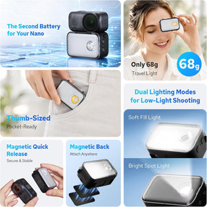 ZENIKO ZN Light Compact Mini Light For DJI Osmo Nano - ZENIKOZENIKO ZN Light Compact Mini Light For DJI Osmo NanoLED LightZENIKO ZN Light Compact Mini Light For DJI Osmo Nano