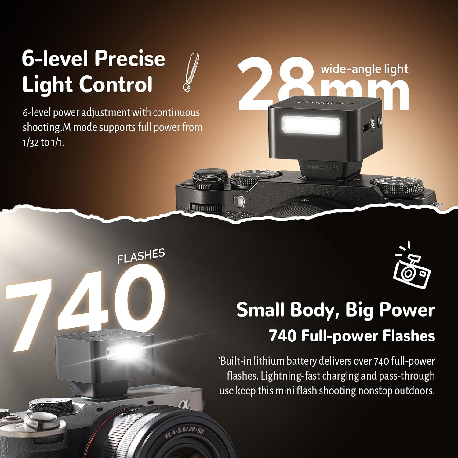 ZENIKO ZT08 TTL Mini Camera Flash - ZENIKO