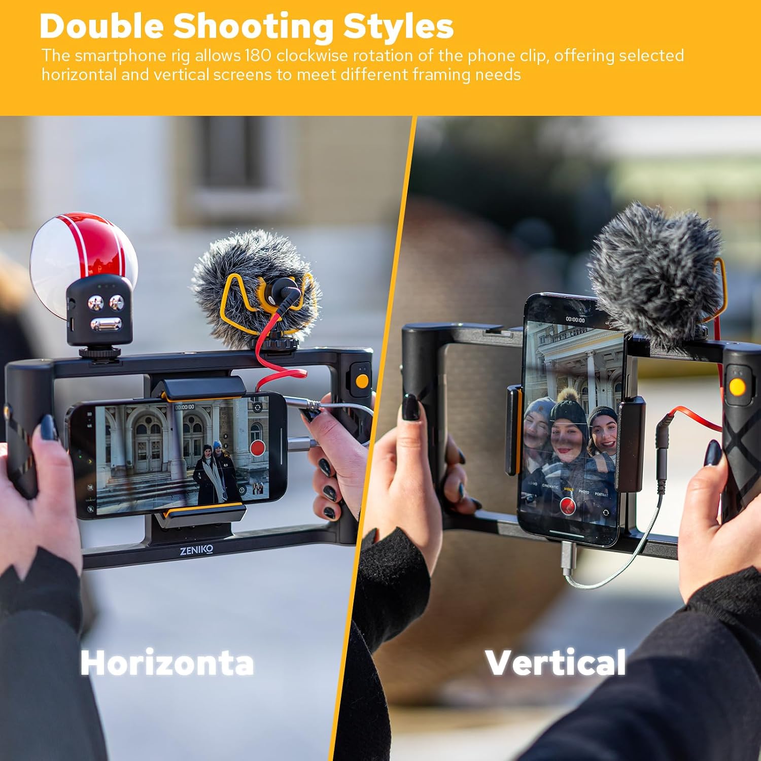 ZENIKO MR11 Smartphone Video Rig with Light - ZENIKO