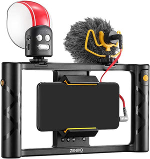 ZENIKO MR11 Smartphone Video Rig with Light - ZENIKO