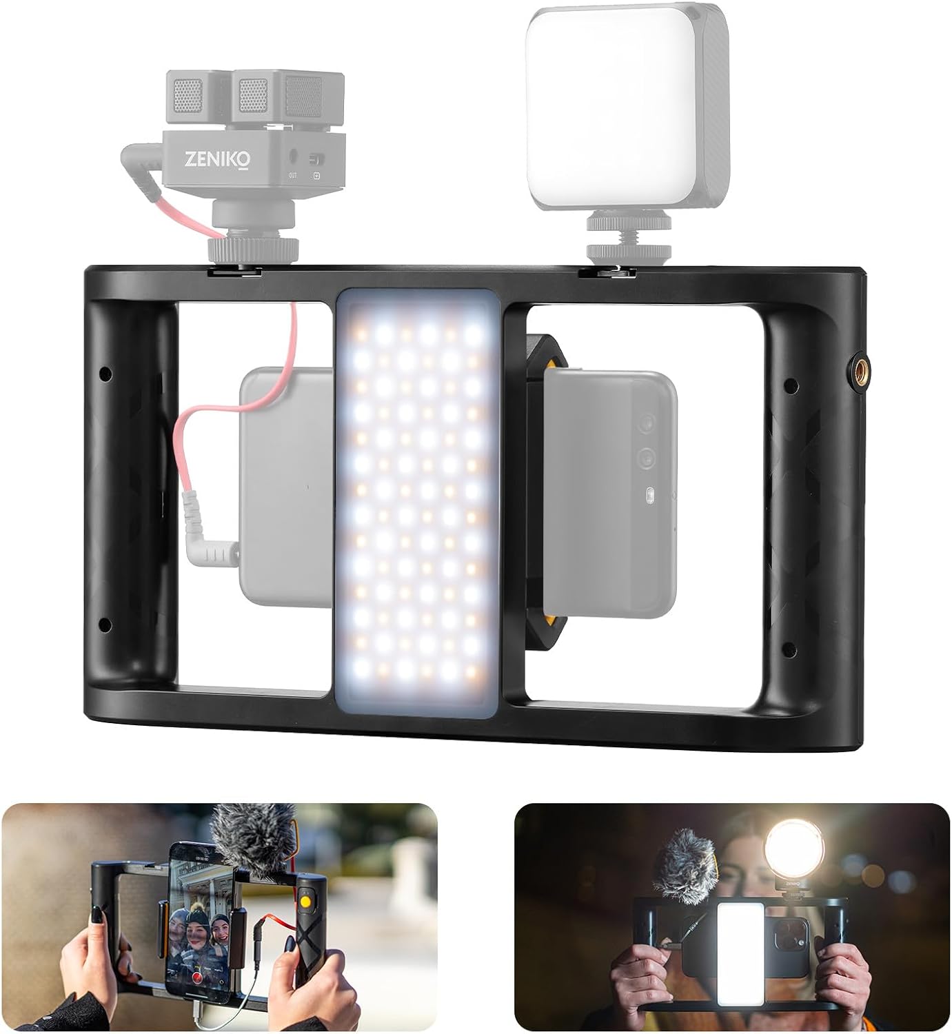 ZENIKO MR11 Smartphone Video Rig with Light - ZENIKO
