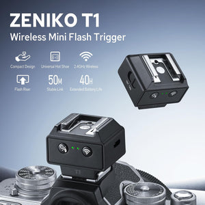 ZENIKO T1 2.4G Wireless Mini Flash Trigger - ZENIKO