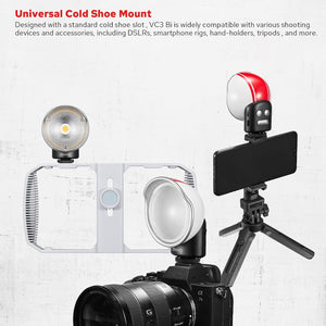ZENIKO VC3 Bi-Color LED Camera Light with Cold Shoe - ZENIKO