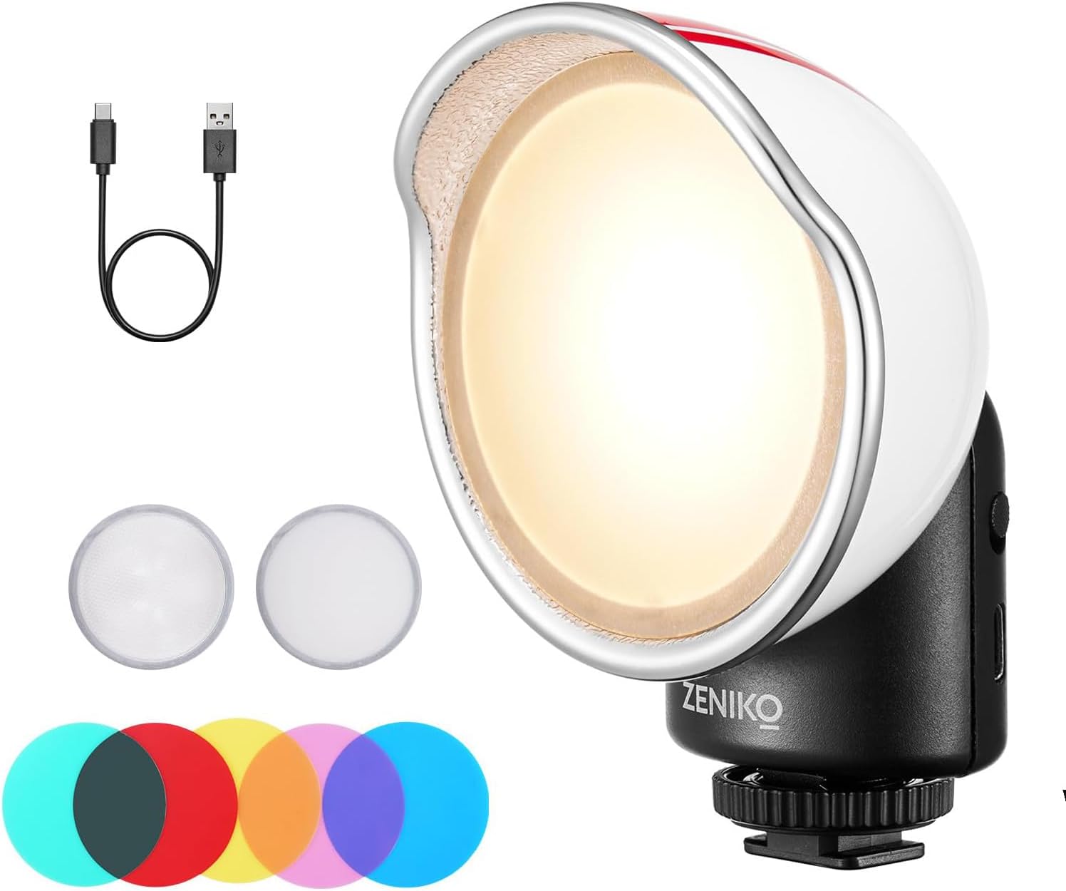 ZENIKO VC3 Bi-Color LED Camera Light with Cold Shoe - ZENIKO
