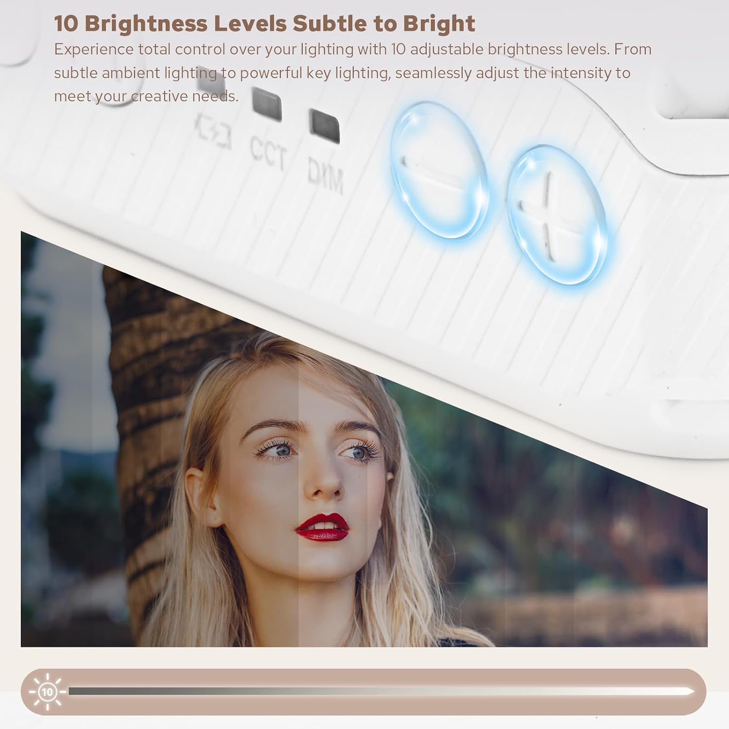 ZENIKO VS5 Bi LED On-Camera Video Light with Soft Diffuser - ZENIKO