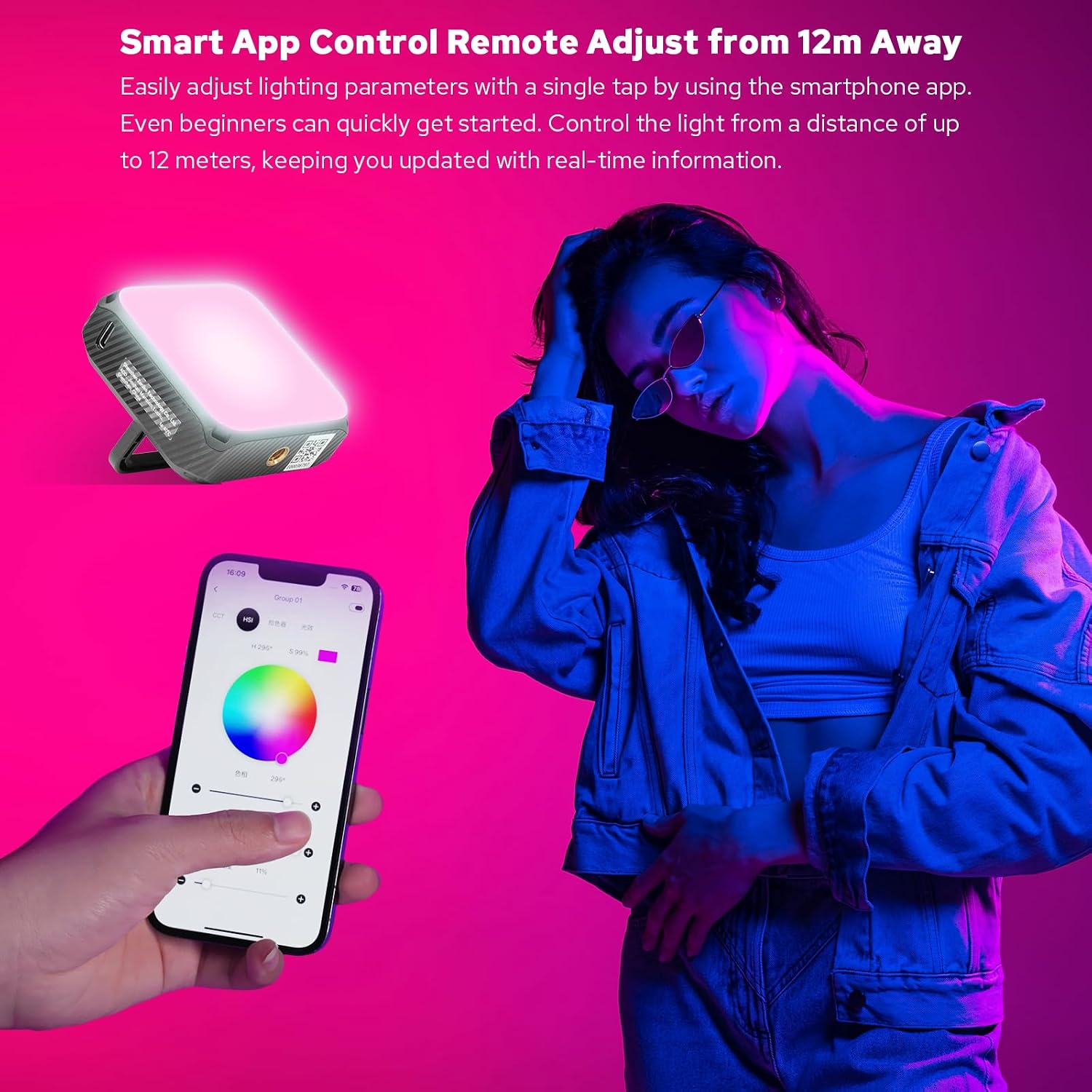 ZENIKO VS5 R Mini LED Video Light with Soft Diffuser - ZENIKO