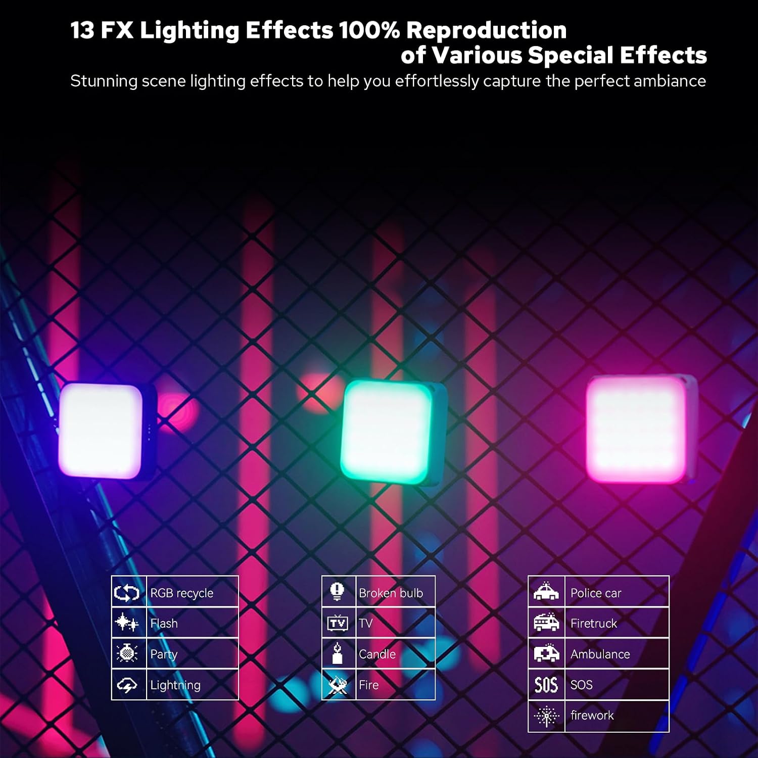 ZENIKO VS5 R Mini LED Video Light with Soft Diffuser - ZENIKO