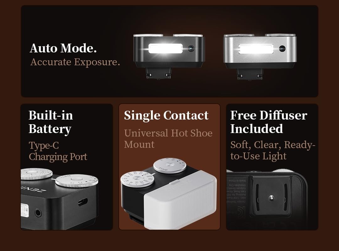 ZENIKO ZA12 Dual-Dial Camera Flash - ZENIKO