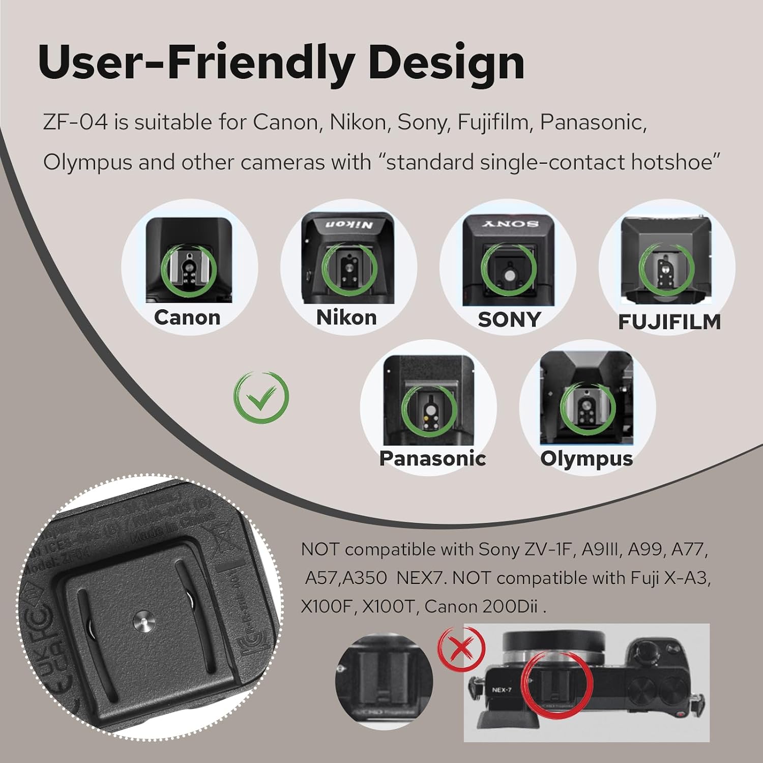 ZENIKO ZF04 Lightweight On-Camera Flash - ZENIKO