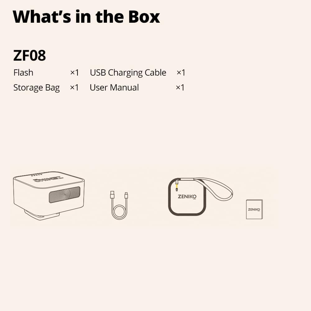 ZENIKO ZF08 Aluminum Mini Flash - ZENIKO