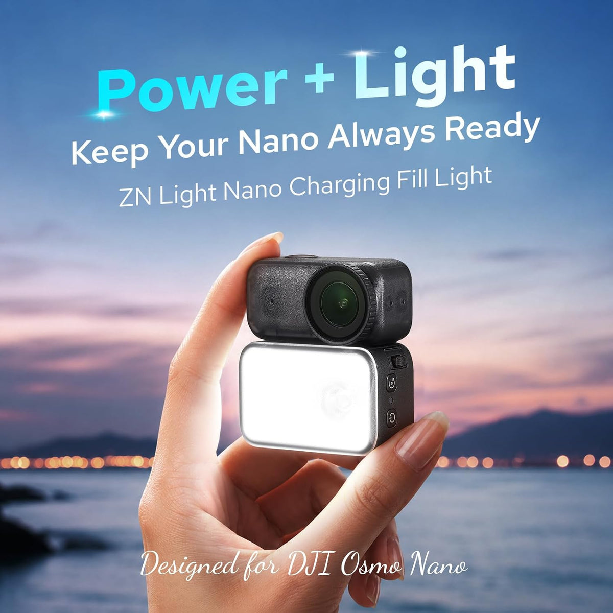 ZENIKO ZN Light Compact Mini Light For DJI Osmo Nano - ZENIKOZENIKO ZN Light Compact Mini Light For DJI Osmo NanoLED LightZENIKO ZN Light Compact Mini Light For DJI Osmo Nano